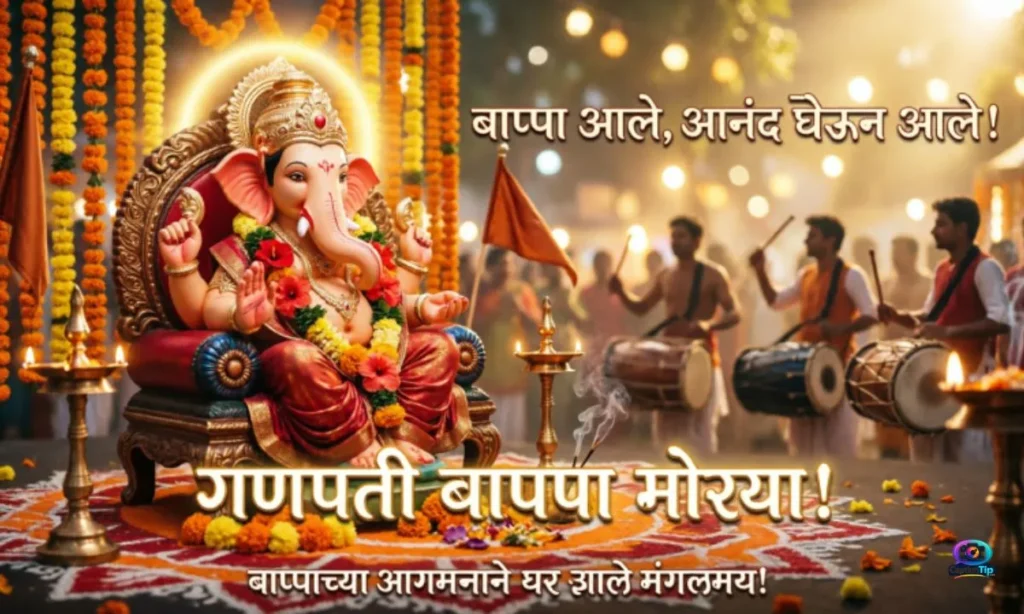Bappa-Aagman-Captions-in-Marathi