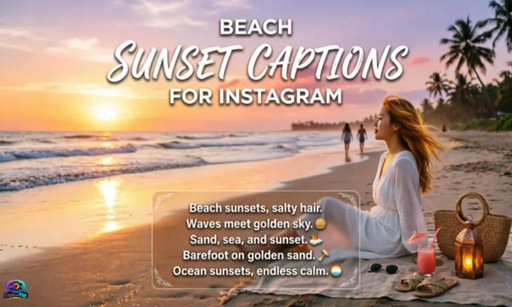 Caption for Beach Sunset