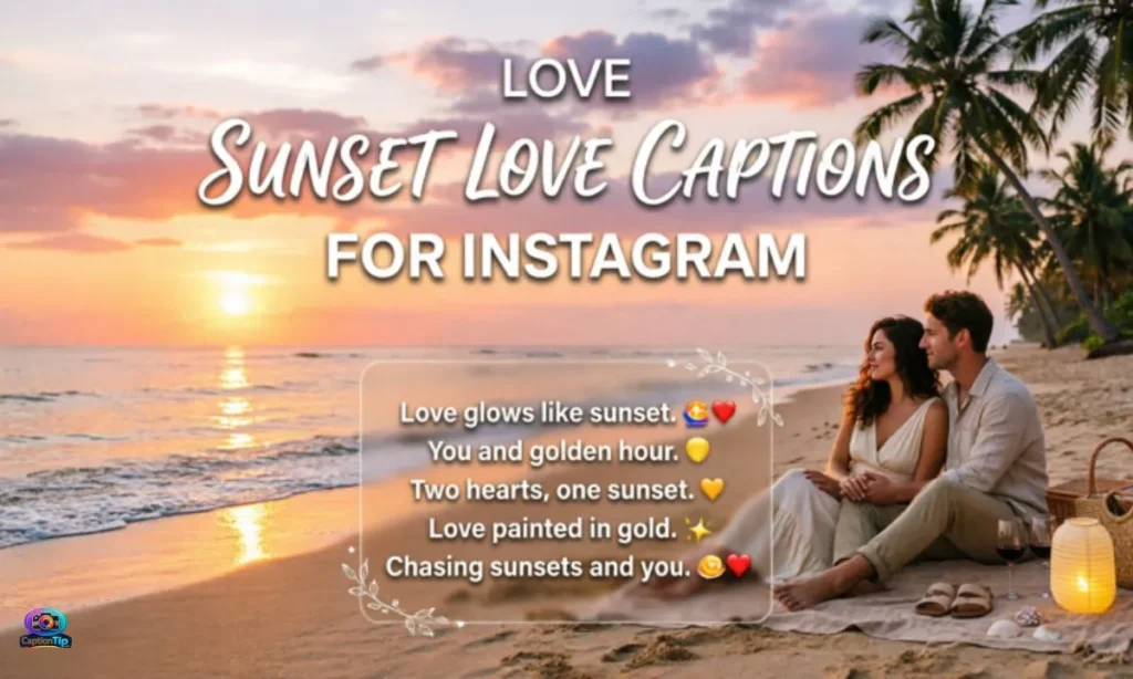 Sunset Love Captions for Instagram