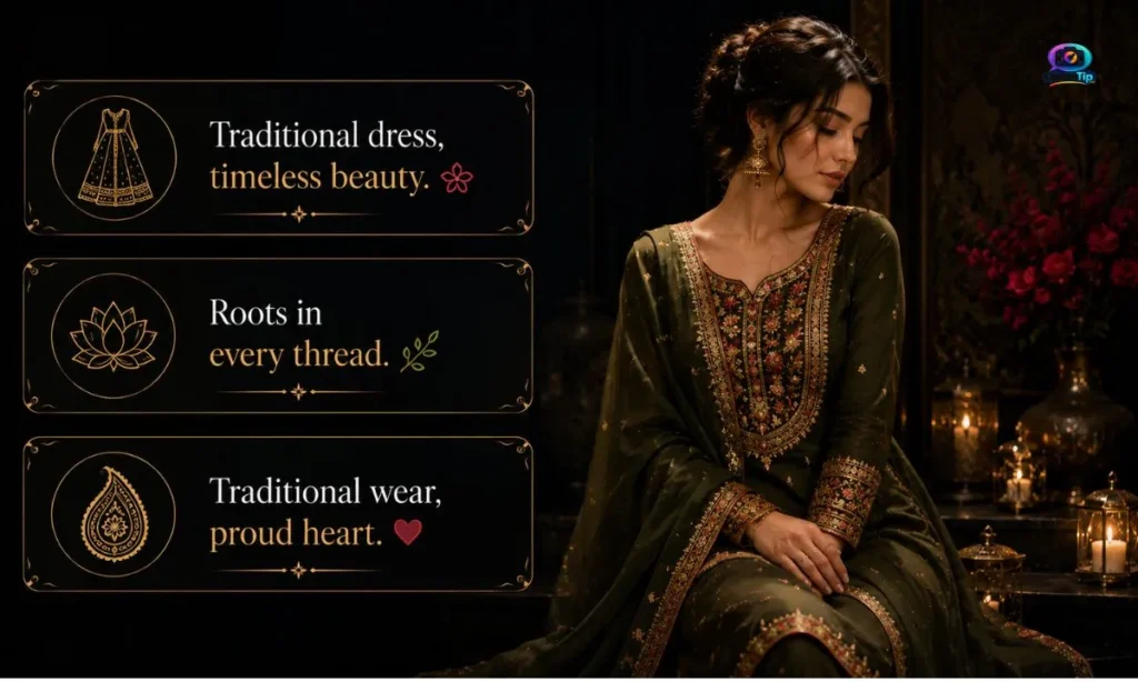 Traditional Dress Captions for Instagram