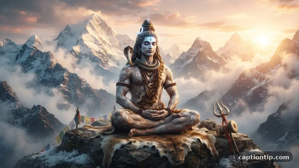 The Essence of Divine Presence - 220+ Mahadev Caption for Instagram in English | Mahadev Quotes